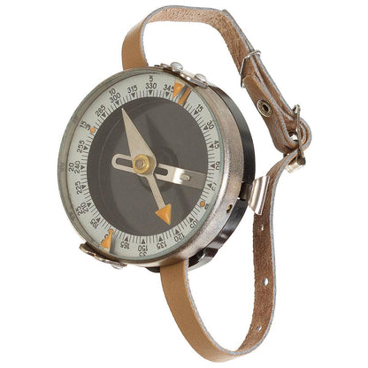 Čekijos kariuomenės kompasas su odinė apyrankė