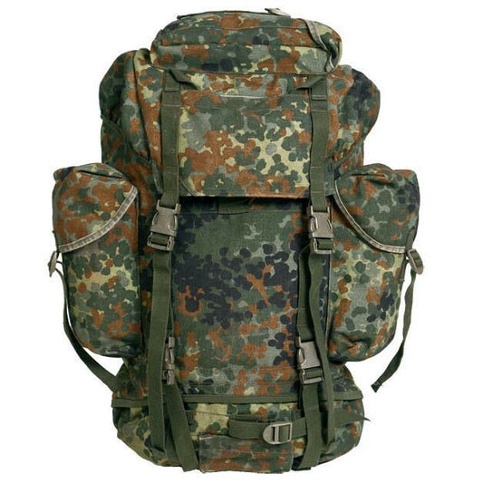 Vokietijos kariuomenės taktinė kuprinė 65L Flecktarn marginimo