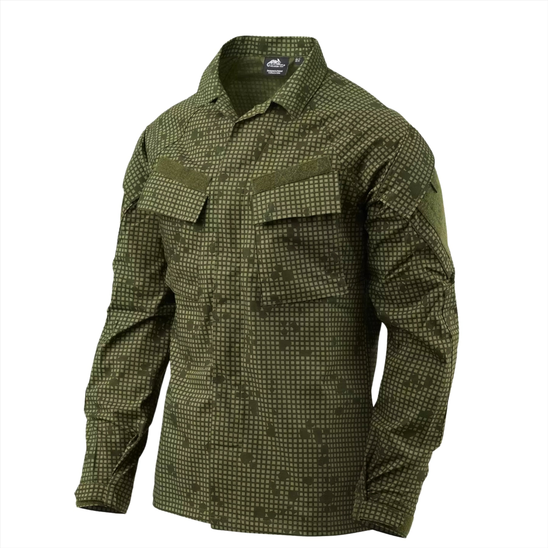 Helikon-Tex Raid taktiniai marškiniai su sutvirtintais alkūnių intarpais iš Polycotton Stretch Ripstop audinio.