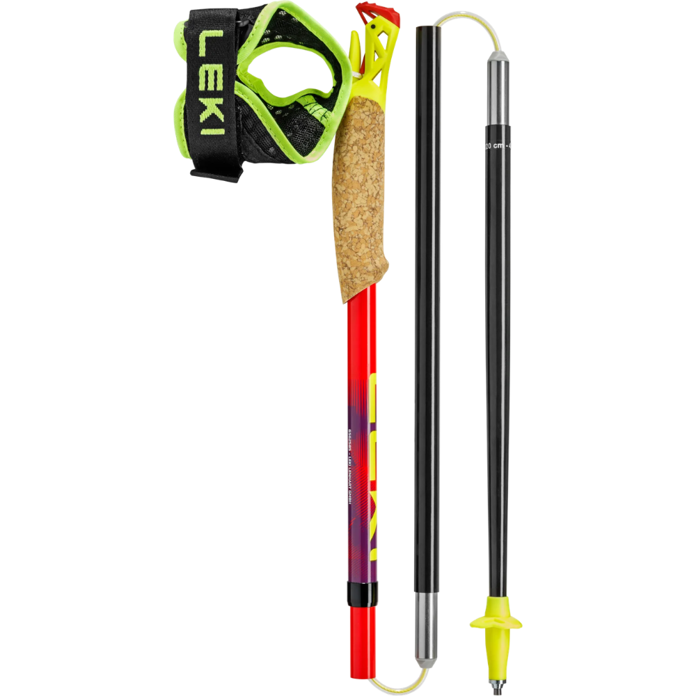 LEKI Ultratrail FX.One Carbon sulankstomos bėgimo bekele lazdos 130 cm pora