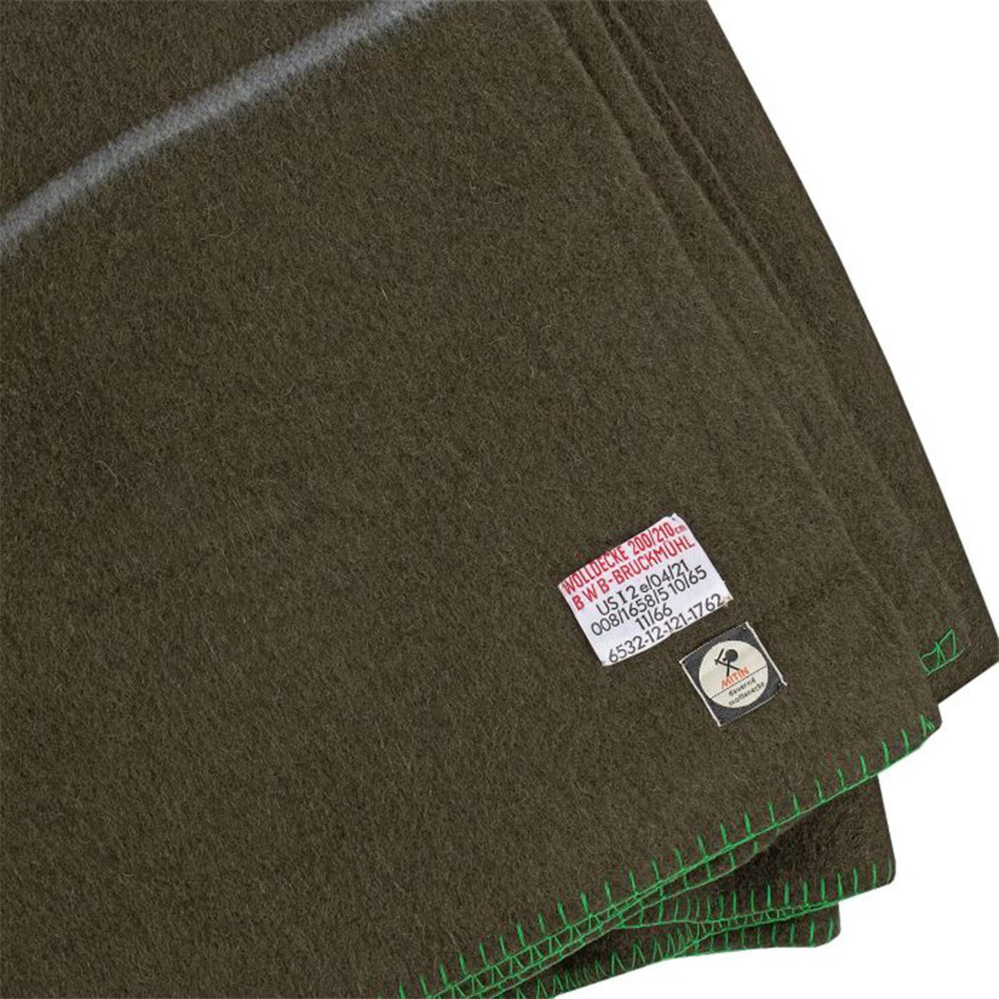 Vokietijos kariuomenės vilnonė antklodė 210x200cm ruda
