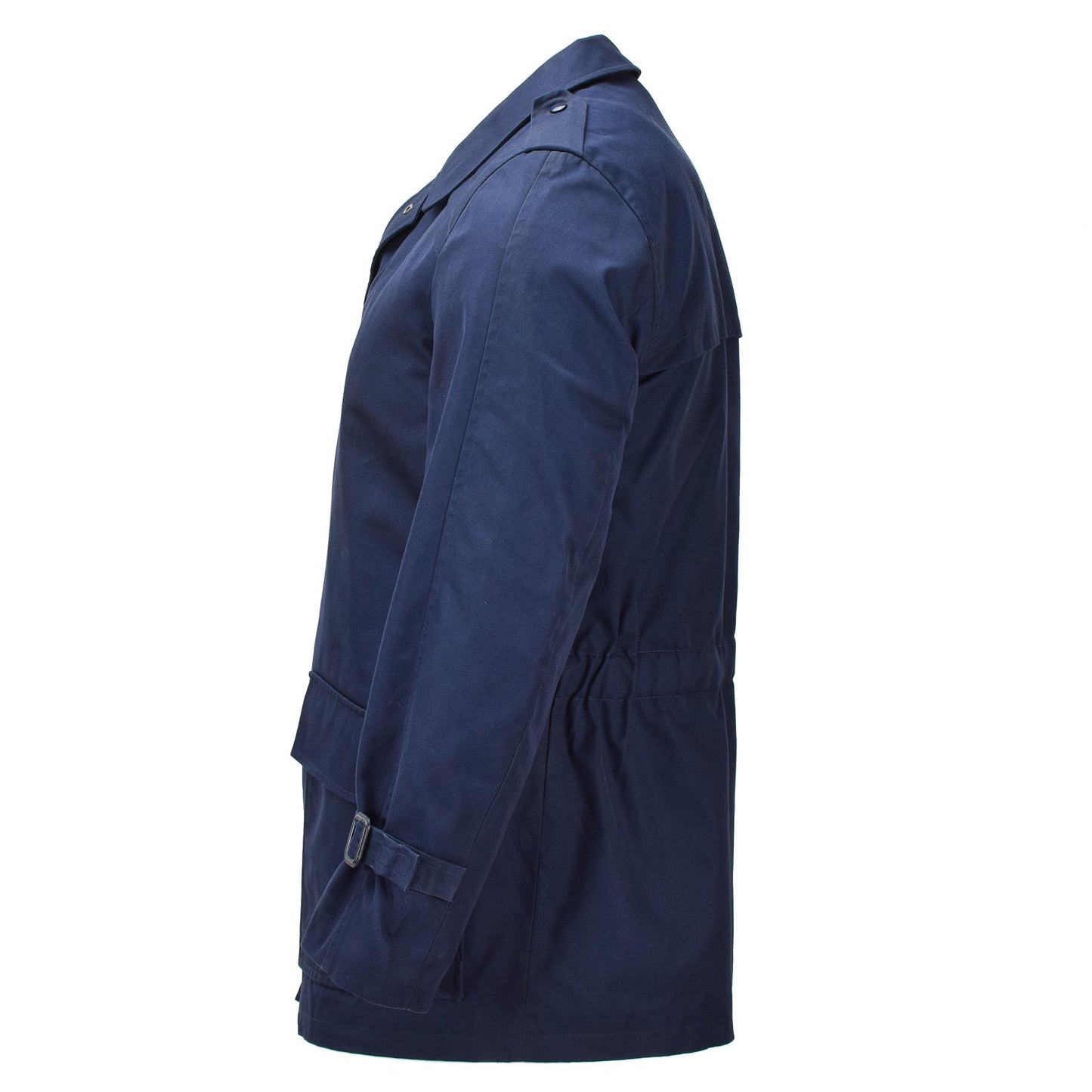 Olandijos kariuomenės parkos tipo striukė su pamušalu mėlyna