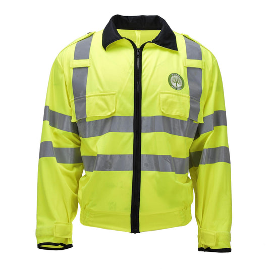 Škotijos bendruomenės savanorių šviesą atspindinti Hi-Vis striukė geltona
