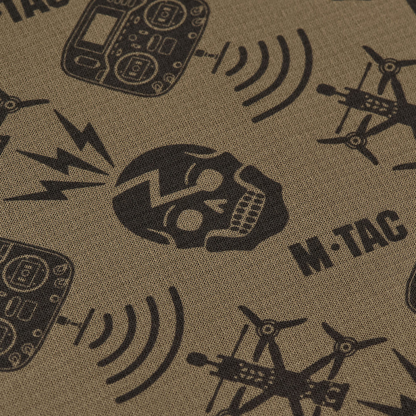 M-TAC mikrofliso kaklo mova Drone Pattern lauko veiklai Tan spalvos