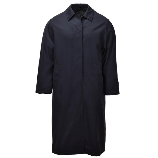 Olandijos kariuomenės moteriškas ilgas tarnybinis paltas juodas